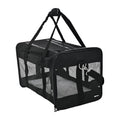 Amazon Basics Airline Approved Soft-Sided Mesh Pet Travel Carrier with Shoulder Strap, Removable Washable Fleece Pad, Top Opening, Ventilation for Dog, Cat, up to 22 pounds, 19.7Lx12Wx12H in., Black