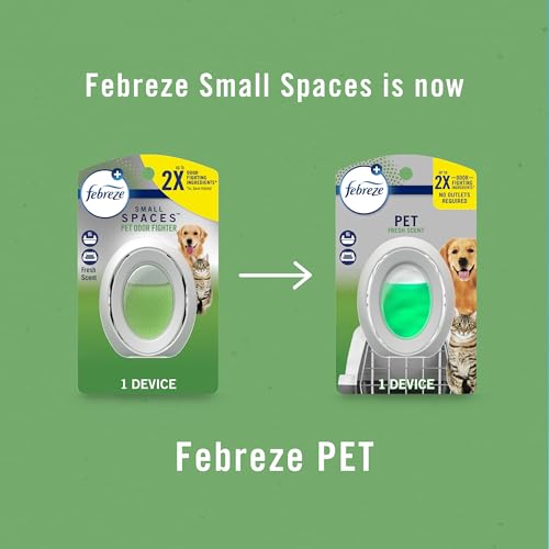 Febreze Multicolor Bathroom Air Freshener, Odor-Fighting, Plug in Alternative, Air Fresheners for Home, Bathroom, Kitchen, and Closet, Heavy Duty Pet Scent, 4 Count