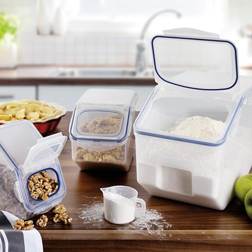 Lock & Lock Bulk Storage Bins Food Storage Container with Wheels (50.72-Cup)