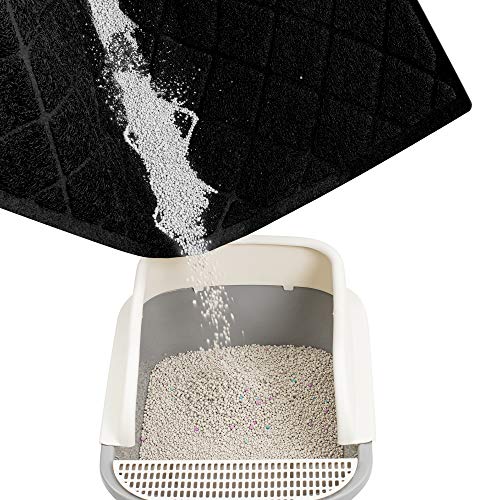 Niubya Premium Cat Litter Mat, Litter Box Mat with Non-slip and Waterproof Backing, Litter Trapping Mat Soft on Kitty Paws and Easy to Clean, Cat Mat Traps Litter from Box