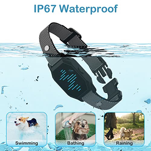 Dog Training Collar with Remote Control, 2500FT Coverage Range and 4 Training Modes, IP67 Waterproof Rechargeable E Collar for Dogs Training for All Breed