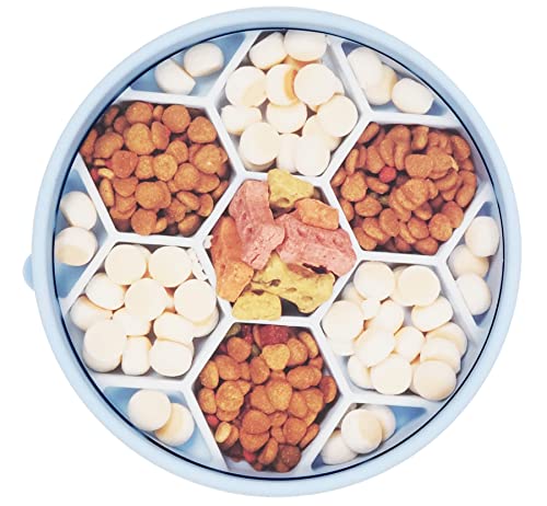 Mr. Peanut's Interactive Slow Feed Dog Bowl, Fun Healthy Bloat Stop Feeder (Small)
