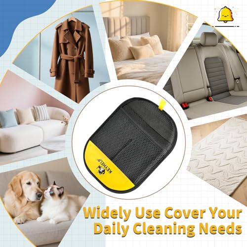 KEYHELP Pet Hair Removal Glove for Dogs & Cats, Newly Upgraded Reusable Electrostatic Pet Hair Glove, Magic Brush Pet Hair Remover Tool for Clothing, Couch, Carpet, Car Seat