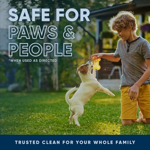 Eco Strong Outdoor Odor Eliminator | Outside Dog Urine Enzyme Cleaner – Powerful Pet, Cat, Animal Scent Deodorizer | Professional Strength for Yard, Turf, Kennels, Patios, Decks (Gallon with Sprayer)