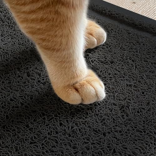 Mr. Pen- Large Cat Litter Mat, 23”x 35”, Black Cat Litter Box Mat, Cat Litter Mat Litter Trapping Mat, Cat Mats for Litter Large, Litter Mat for Litter Box, Large Litter Mat