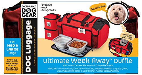 Mobile Dog Gear Ultimate Week Away Duffel Red