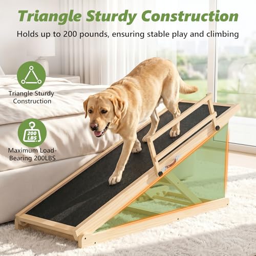 Dog Ramp for Bed, Sofa & Car, for Senior, Injured & Small to Large Dogs