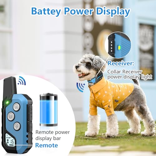 Snsng Shock Collar for Dogs, Dog Training Collar with Remote Control for 2 Dogs, 3 Training Modes with Beep, Vibration and Satic, Waterproof, Rechargeable for Large Medium
