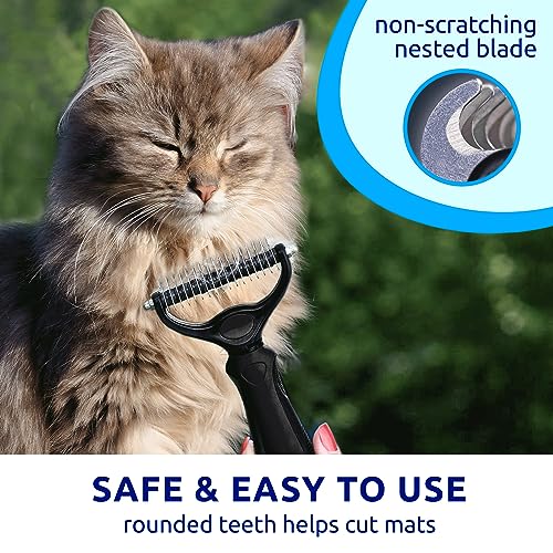 Pat Your Pet Deshedding Dog Brush For Shedding – Cat Brushes For Indoor Cats, Double-Sided Cat Brush Deshedding & Grooming Tool For Long Haired And Short Haired Dogs, Skin-Friendly