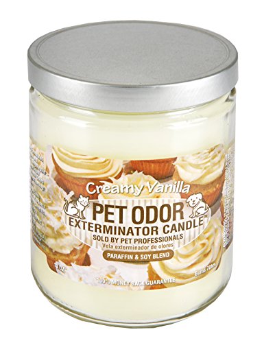 Specialty Pet Products Odor Exterminator Candle, Creamy Vanilla, 13 Ounce Jar (Pack of 2)