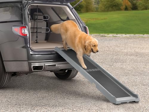 WeatherTech PetRamp - Non-Slip, Portable Dog Ramp for Large Dogs to 300 Pounds, 67" x 15" - Traction Grip Ramp, Easy Access for Pets to Car, SUV, Truck, Bed, Couch & Other Home Areas