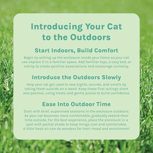 Kitty City Outdoor Catio Furniture and Play Kits for Cats, Outdoor Mega Kit