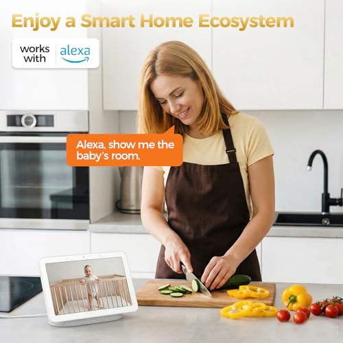 ZEEPORTE 2K Indoor Cameras for Home Security - Baby Monitor and Dog Pet Camera with Motion Detection, 2-Way Audio, Night Vision, Siren, Wired Security Camera - Works with Alexa and Google Home(2-Pack)