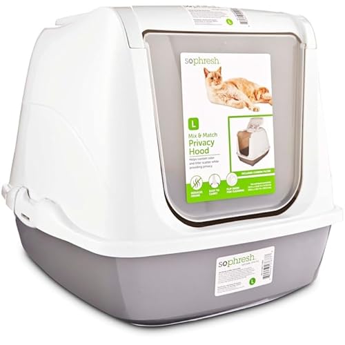 So Phresh by Petco Open Cat Litter Box Grey Large 19.5" L X 14.8" W X 4.3" H