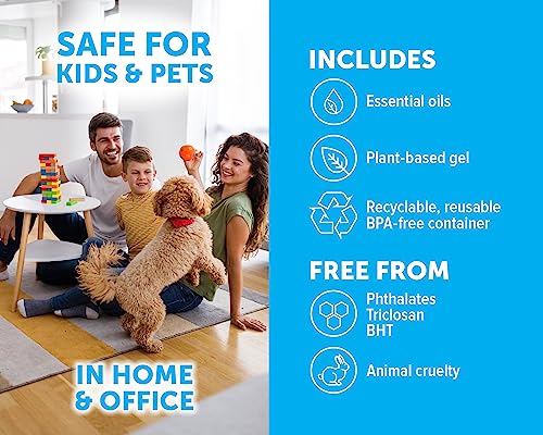 Bright Air 14 oz. Super Odor Eliminator, for Medium-Size Spaces, Cool Citrus Scent, Case of 6, Air Freshener, Natural Essential Oils, Lasts Up to 90 Days Each