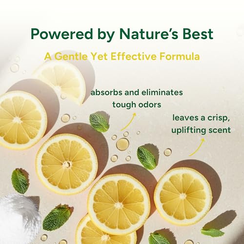 Good Natured Brand | Carpet Deodorizer & Freshener Powder | 31 oz Pet Odor Eliminator for Strong Odor & Pet Urine | Fresh Natural Lemon Scent | Safe for Homes with Pets
