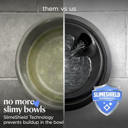 BISSELL HydrateWell Pet Water Fountain, 91oz Automatic Cat Water Fountain with Wireless Pump, SlimeShield and 5-Layer Filtration, Ultra Quiet Cat Water Dispenser, 4408