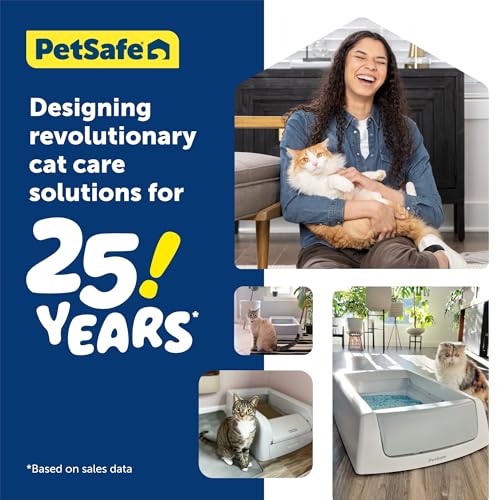 PetSafe ScoopFree Clumping Self-Cleaning Litter Box - Automatic Electric Litter Box - Mess-Free Waste Disposal - Odor-Free for Fresh Environment