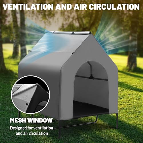 Fantrek XL Dog House Outdoor for Extra Large Dog 49" Elevated Dog House
