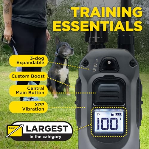 Dogtra 280X E-Collar with Remote [New Edition] 10 lbs+, 1/2 Mile Range, LED Light, 100 Levels of Precise Control for Stubborn Dogs, Waterproof, Boost for Quick Recall, Vibration, Safety Lock & Tone