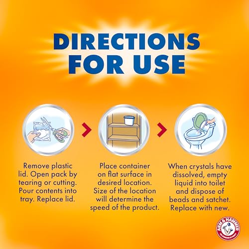 Arm & Hammer Fragrance Free Refillable Moisture Absorber and Odor Eliminator 14 oz. Tub