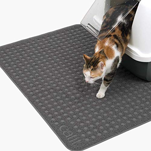 Catit Large Cat Litter Mat – Gentle on Paws, Traps Loose Litter, Non-Slip, Easy Maintenance Design