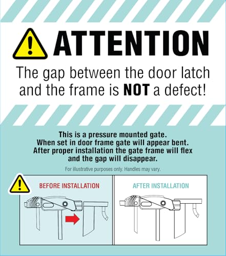 Regalo Safety 36" Extra Tall and 49" Wide Baby Gate for Doorways & Bottom of Stairs, Pressure Mounted Walk Through Baby Gate for Toddlers & Pets, Tested & Safe, American Designed, American Owned