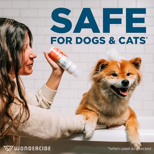 Wondercide - Flea & Tick Shampoo for Dogs and Cats - Flea and Tick Killer Treatment with Natural Essential Oils - for Pets Over 4 Months - Powered by Plants - 12 Fl oz