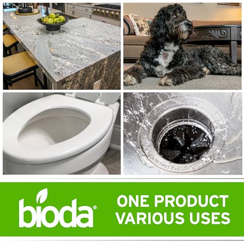 Bioda Multi-Purpose Probiotic Enzyme Cleaner and Deodorizer | Professional Strength | Trash Can Deodorizer, Pet Stains and Odors, Drains, Floors, Bathrooms, Toilets | Made in USA | 1 Gallon