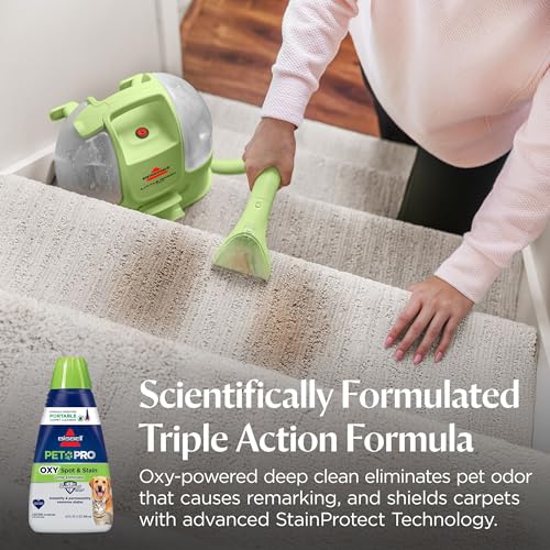 BISSELL PET PRO OXY Spot & Stain Formula for Portable Carpet Cleaners, 32 oz., 2034