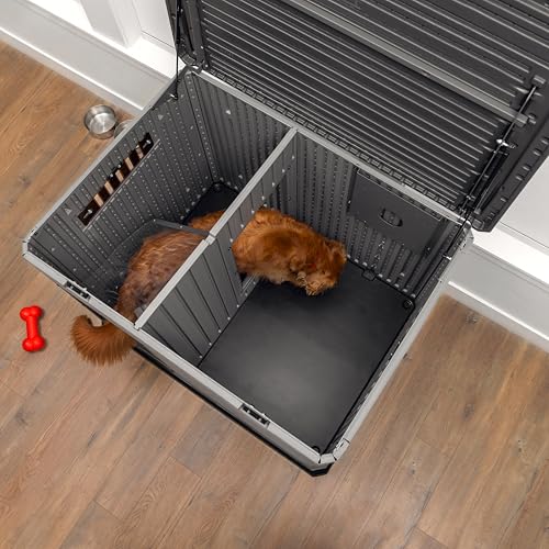 Lifetime Deluxe Dog House, Weather Protected with Adjustable Vents, Ideal Shelter for Medium to Large Dogs