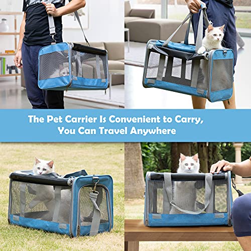 GAPZER Pet Carrier for Large and Medium Cats, Soft-Sided Pet Carrier for Big Medium Cats and Puppy, Dog Carriers Cat Carriers Pet Privacy Protection Travel Carriers