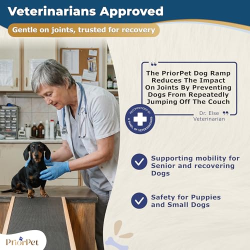Dog Ramp for Couch – Non-Slip, Sturdy Build Foldable Wooden Dog Ramp – Supports up to 200 lbs – 7 Adjustable Heights (14"–20.5") – Enhanced Stability – Birchwood Pet Ramp for Small Dogs – Natural
