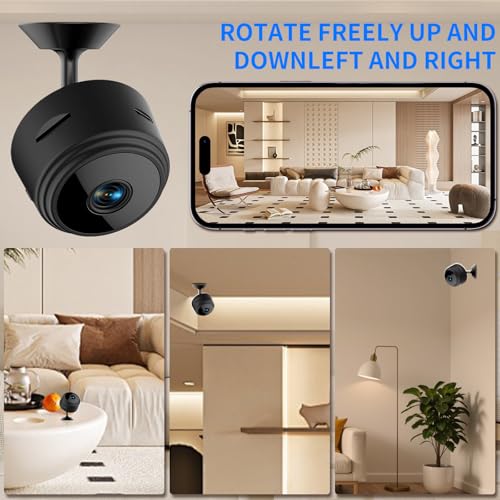 Honey Tour Indoor Pet Security Camera with App Control, Small Wireless WiFi HD 1080P Camera for Home Use, Cat, Dog