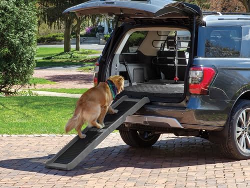 WeatherTech PetRamp - Non-Slip, Portable Dog Ramp for Large Dogs to 300 Pounds, 67" x 15" - Traction Grip Ramp, Easy Access for Pets to Car, SUV, Truck, Bed, Couch & Other Home Areas
