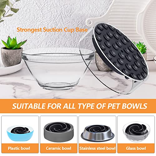 Slow Feeder Dog Bowls Insert, Animire Soft Silicone Slow Eating Dog Food Bowl for Small, Medium and Large Dogs, Compatible with Regular and Elevated Bowls