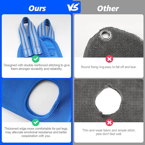ATESON Pet Grooming Hammock with Nail Clippers/Nail Trimmers/Grooming Scissors, Dog Grooming Harness for Nail Trimming, Pet Grooming Sling Helper