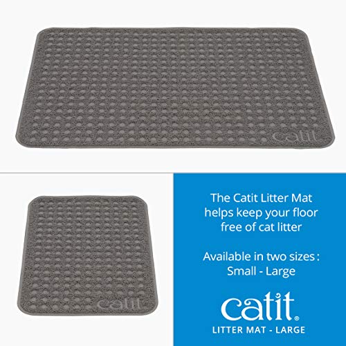 Catit Large Cat Litter Mat – Gentle on Paws, Traps Loose Litter, Non-Slip, Easy Maintenance Design
