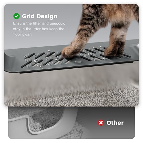 Extra Large XXL Stainless Steel Cat Litter Box with Lid, 26" L x 18" W x 12" H Metal Litter Box with Hight Sides for Big Cats & Multiple Cats, Never Absorbs Odors, Anti-Urine Leakage, Easy Cleaning