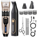 Gooad Dog Clippers for Grooming for Heavy Thick Hair&Coats,Low Noise Hair Trimmer,Rechargeable Cordless Pet Shaver, Dog Grooming Kit with Paw Trimmer Nail Grinder for Small Large Dogs