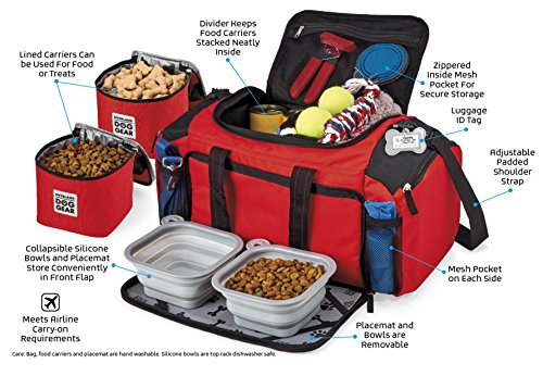 Mobile Dog Gear Ultimate Week Away Duffel Red