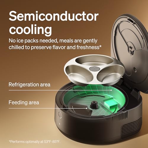 PETLIBRO Automatic Wet Food Cat Feeder 2026 New Version with Semiconductor Cooling, Refrigerated 3 Fresh Meals in 3 Days, App-Controlled Pet Food Dispenser, Stainless Steel Bowl, Easy to Clean