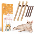 WOUSEDO 6 Pack Silvervine Sticks Cat Toy, Natural Chew Stick for Dental Care Teeth Cleaning,Matatabi Cat nip Treat Toys for Indoor Cats& Kittens