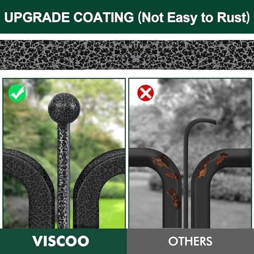 VISCOO Dog Playpen Outdoor, 16 Panels 40" High Metal Dog Fence with Gate, Pet Fence for Large/Small Dogs, Portable Dog Fence for RV Camping, Yard