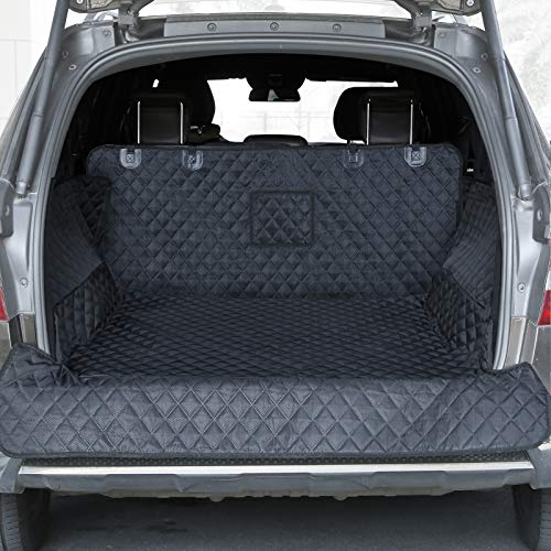 PETICON SUV Cargo Liner for Dogs, Waterproof Trunk Cover for SUVs with Bumper Flap Protector, Scratchproof Durable 600D Oxford Fabric, Non-Slip, Machine Washable