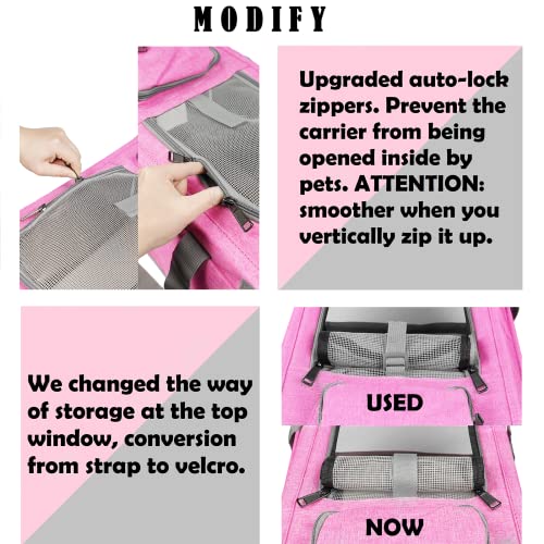 GAPZER Pet Carrier for Large and Medium Cats, Soft-Sided Pet Carrier for Big Medium Cats and Puppy Dog Carriers Cat Carriers, Pet Privacy Protection Travel Carrier