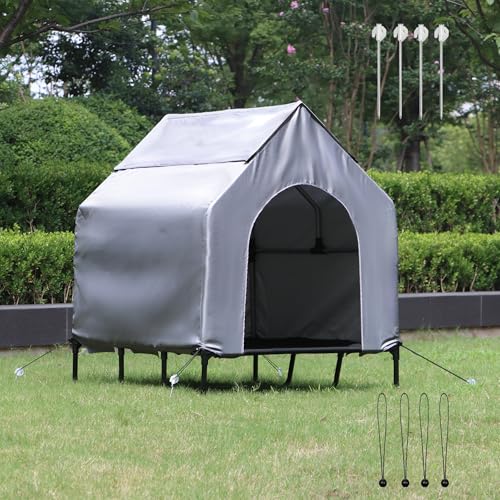 Fantrek XL Dog House Outdoor for Extra Large Dog 49" Elevated Dog House