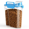 Uppetly Dog Cat Food Storage Container, 5-7Lbs Pet Food Containers, Airtight Cat Food Container with Portable Handle & Measuring Cup, Small Animal Dry Food Dispenser for Dogs, Cats and Birds