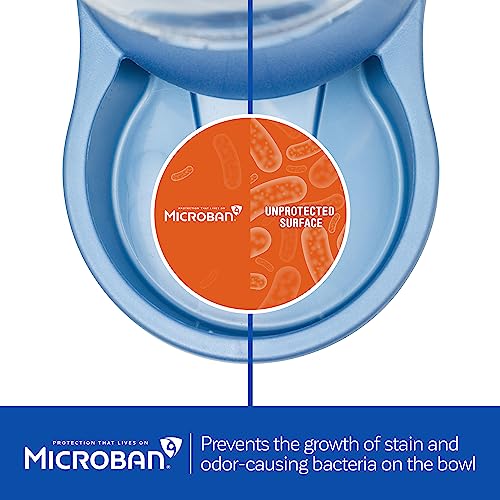 Petmate Replendish Gravity Feeder W/Microban, Pearl Peacock Blue, 2 LB, Made in USA