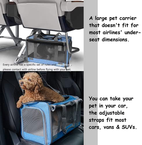GAPZER Pet Carrier for Large and Medium Cats, Soft-Sided Pet Carrier for Big Medium Cats and Puppy, Dog Carriers Cat Carriers Pet Privacy Protection Travel Carriers